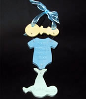 Rattle, Onesie, and Baby in blanket